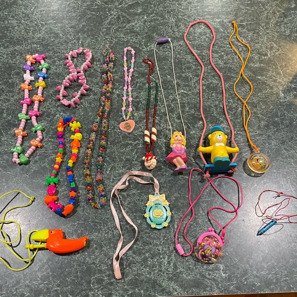 Vintage Lot Of (13) 80’s & 90’s Toy Necklaces